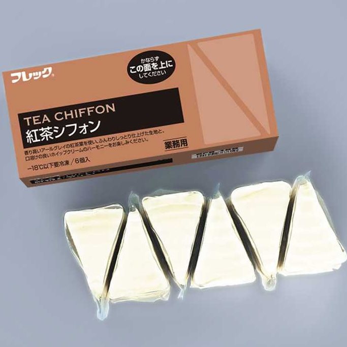 【冷凍】紅茶のシフォンケーキ 60G　6食入