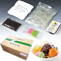 【冷蔵】アンミツポーションS (寒天180G、餡40G、蜜28G、求肥10G)　30食入