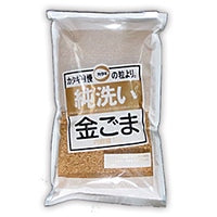 カタギ食品 洗い金ごま 1KG×10パック 常温(まとめ買い) (Vandroロゴ付包装・INDEXBOX)
