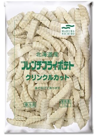 【冷凍】国産フレンチポテトクリンクル 1KG