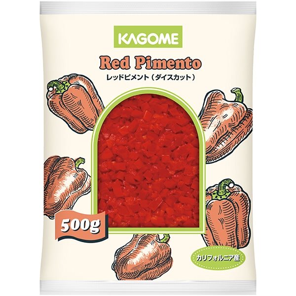 【冷凍】レッドピメント ダイス 500G