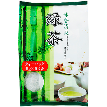 Vandro 緑茶ＴＢ 260g (5g×52袋入) ×1 袋 (Vandroロゴ付包装)