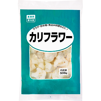 Vandro 冷凍カリフラワー 500g ×24 袋 (Vandroロゴ付包装)