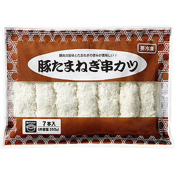 Vandro 豚たまねぎ串カツ 350g (7本入) ×5 袋 (Vandroロゴ付包装)