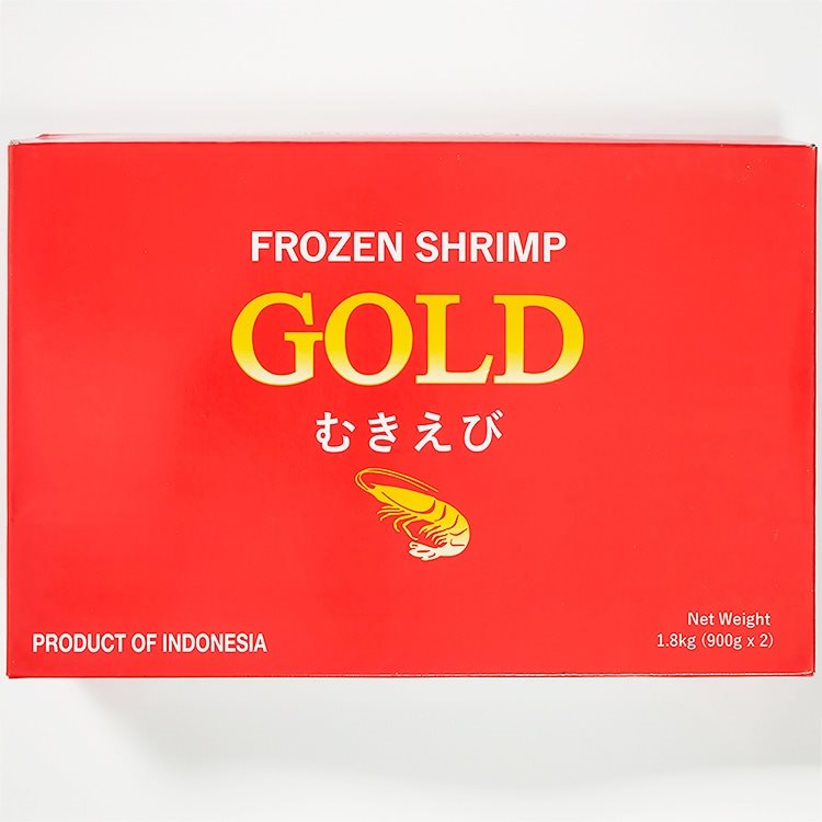【冷凍】GOLDバナメイむきえび41/50 900G×2