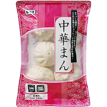 Vandro 中華まん 500g (5個入) ×1 袋 (Vandroロゴ付包装)