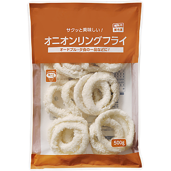 Vandro オニオンリングフライ 500g ×10 袋 (Vandroロゴ付包装)