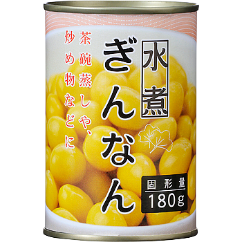 Vandro ぎんなん水煮缶詰 固形量：180g 内容総量：290g ×1 缶 (Vandroロゴ付包装)