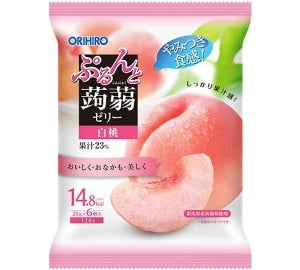 オリヒロ ぷるんと蒟蒻ゼリー　白桃　６個入×12パック