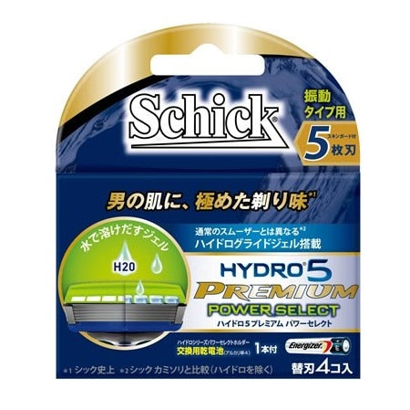 シック・ジャパン シック　ハイドロ５　プレミアム　パワーセレクト　替刃４コ入×1パック