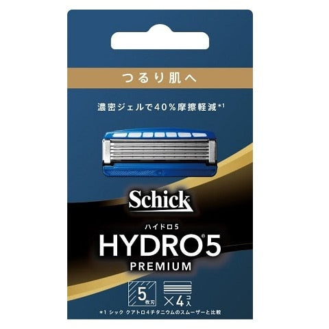 シック・ジャパン シック　ハイドロ５　プレミアム　つるり肌　替刃（４コ入）×3パック
