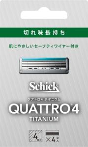 シック・ジャパン シック　クアトロ4　チタニウム　替刃 (4コ入)×5パック