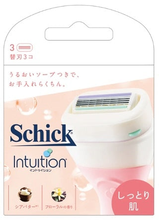 シック・ジャパン シック　イントゥイション　しっとり肌　替刃３個×3パック