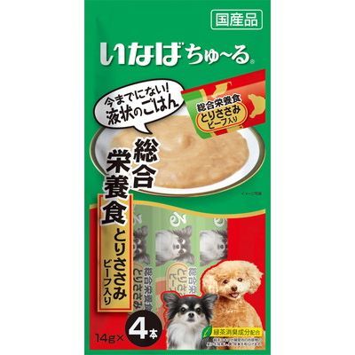 いなば　ちゅーる　総合栄養食とりささみビーフ入　１４ｇ×４本×2パック