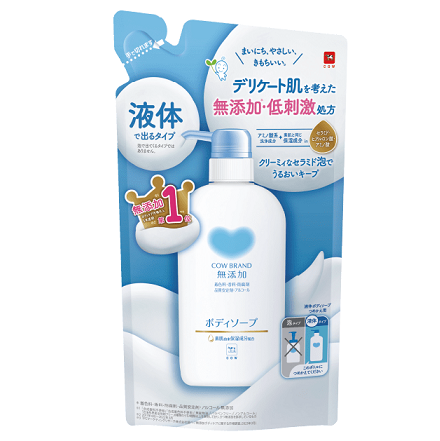 カウブランド　無添加ボディソープ　つめかえ用　３８０ｍｌ×3パック