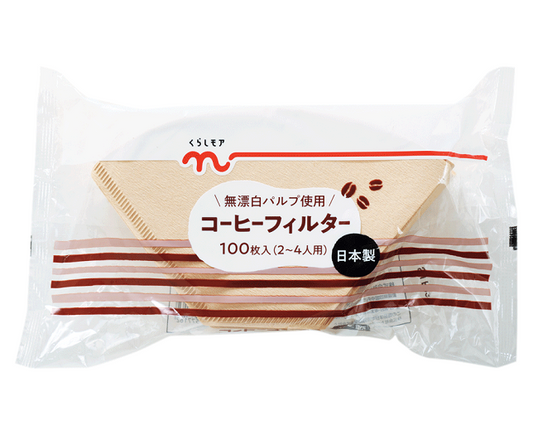 コーヒーフィルター　無漂白　１００枚入×2パック