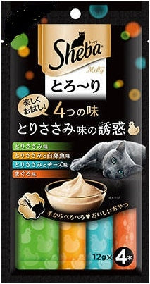 シーバとろーりメルティ　とりささみの誘惑　１２ｇ×４本×3パック