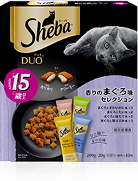 シーバ　デュオ　香りのまぐろ味セレクション　１５歳以上　２００ｇ×12パック
