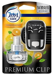 P＆G ファブリーズ車用　プレミアムクリップ　シトラスシンフォニー　本体×12パック