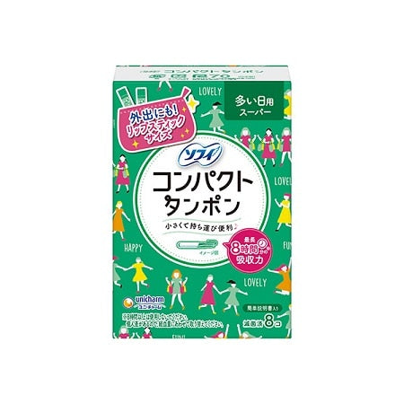 チャームコンパクトタンポンスーパー　８個入×12パック