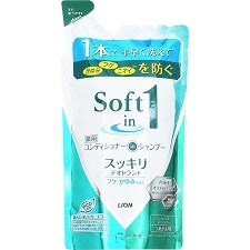 ソフトインワン　シャンプー　スッキリ　つめかえ用　３７０ｍｌ×5パック