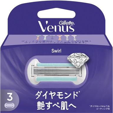 P＆G ジレット　ヴィーナス　艶すべ肌へ　替刃３個入×1パック