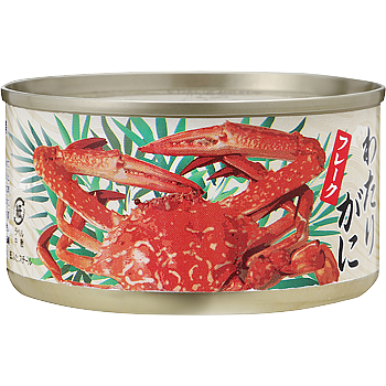 Vandro わたりがに(フレーク)缶詰 固形量120g 内容総量170g ×1 缶 (Vandroロゴ付包装)