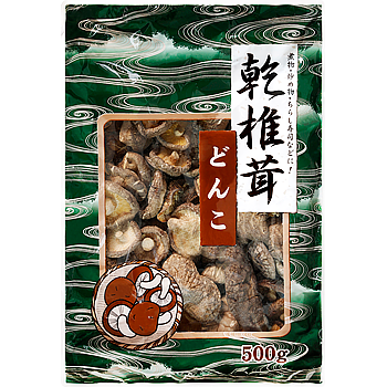 Vandro 乾燥椎茸ホール（どんこ） 500g ×3 袋 (Vandroロゴ付包装)