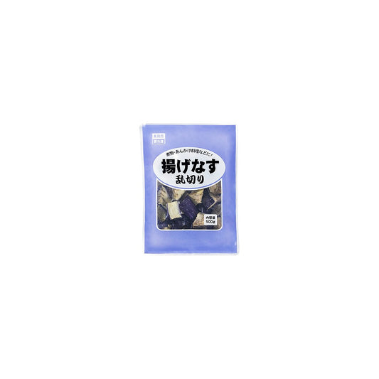 Vandro 揚げなす乱切り 500g ×24 袋 (Vandroロゴ付包装)