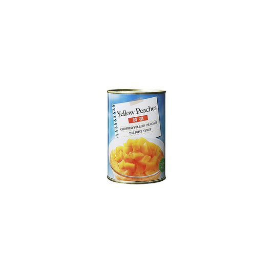 Vandro 黄桃缶詰(ランダムカット) 固形量250g 内容総量425g ×1 缶 (Vandroロゴ付包装)