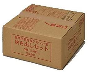 尾西食品 アルファ米炊き出しセット 赤飯50食分 6.15㎏
