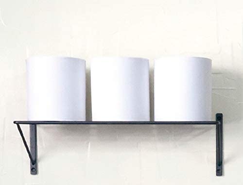 Creer ウォール シェルフ 飾り棚 アンティーク ブラック アイアン製 壁面 13×38×12cm