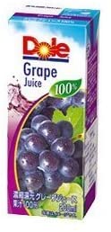 Dole(ドール) グレープ 100% 200ml紙パック×18本入×(2ケース)