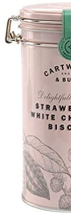 ストロベリー＆ホワイトチョコ・ビスケット(缶) CARTWRIGHT＆BUTLER≪カートライト＆バトラー≫ 菓子 イギリス クッキー 焼き菓子