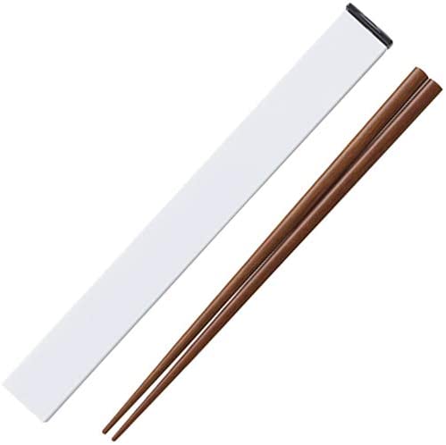 365methods 弁当用 箸箱 セット 木製箸 21cm 日本製 ホワイト