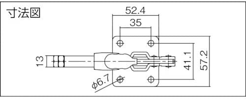 スーパーツール(SUPERTOOL) 横押し型トグルクランプ TPL100F