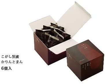 麻布かりんと　こがし黒蜜かりんとまん　6個入