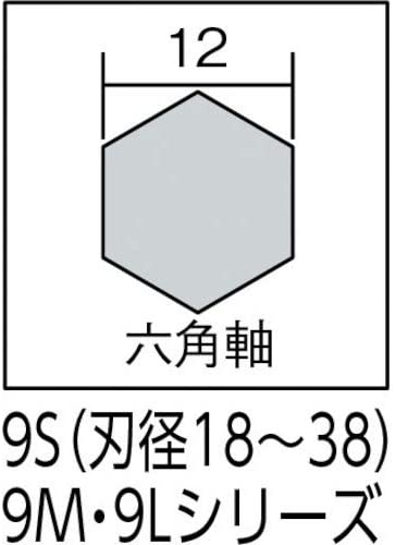 スターエム クギ切りドリル ミドル全長250mm 24mm 9M-240