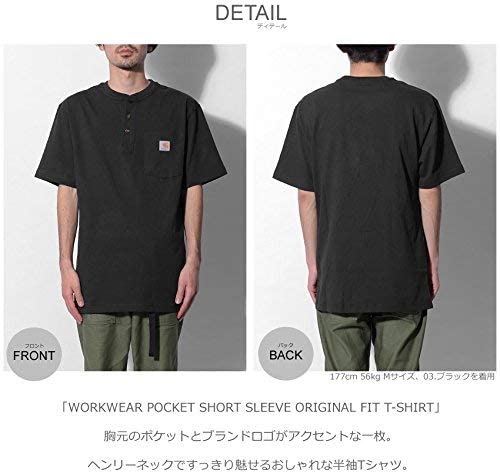 [カーハート] 半袖Tシャツ ワークウェア ポケット ショート スリーブ オリジナル フィット Tシャツ メンズ [並行輸入品]