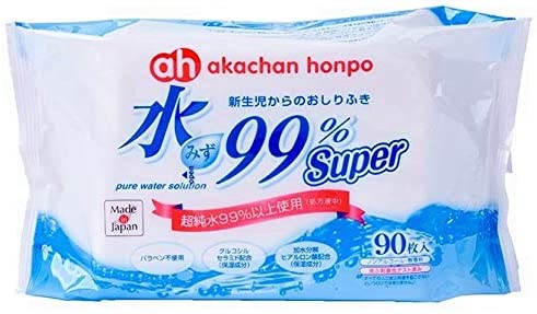 赤ちゃん本舗 水99% Super 新生児からのおしりふき 90枚 8個