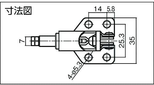 スーパーツール(SUPERTOOL) 横押し型トグルクランプ TP06F