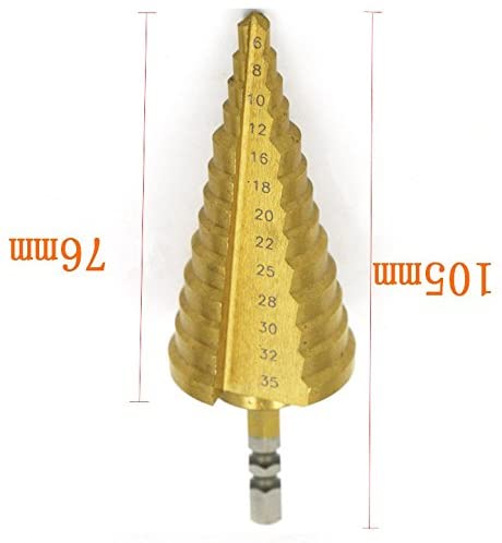 ステップドリル タケノコドリル チタンドリル コバルトハイス仕様 ドリル 6-35mm