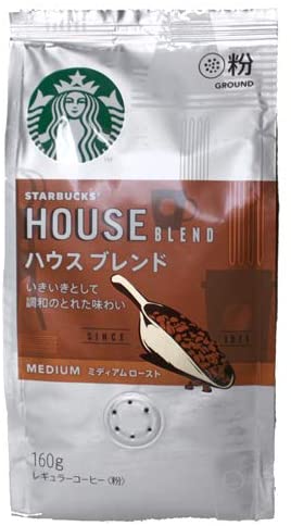 スターバックス「Starbucks(R)」 ハウス ブレンド　中細挽きタイプ　1ケース【1袋(160g)×6】