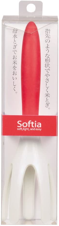 パール金属 Softia 手とぎふう 米とぎ レッド C-3686
