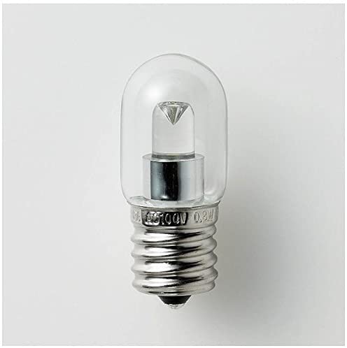 ELPA LEDナツメ球 口金直径12mm クリア昼白色 LDT1CN-G-E12-G105