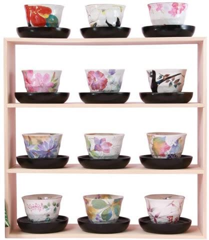 セラミック藍 花ものがたり 煎茶セット 花かおり えぞ菊 煎茶セット 60006