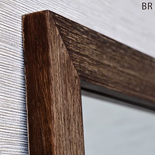 ジャンボミラー アンティーク調 幅60cm×高さ161cm[ブラウン・茶]／転倒防止金具付属 大きい鏡