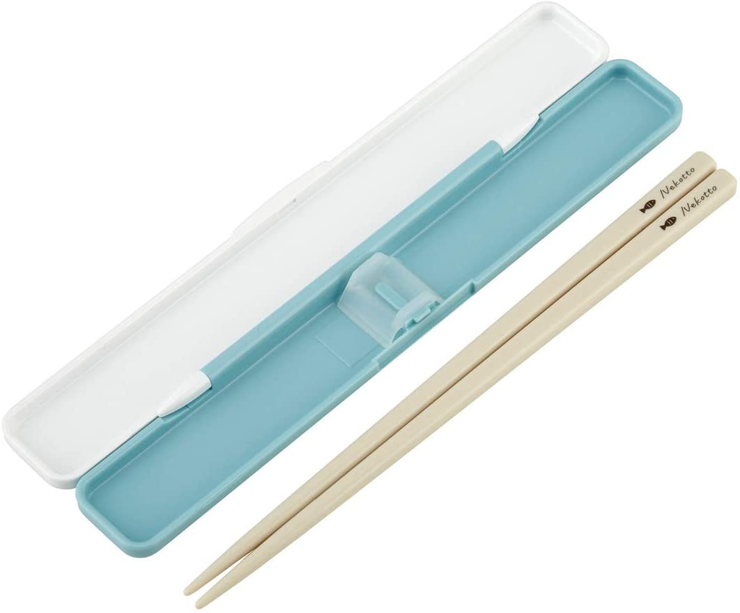 スケーター 箸 箸箱 セット 18cm 銀イオン Ag+ 抗菌 ねこっと カラフル 日本製 ABC3AG