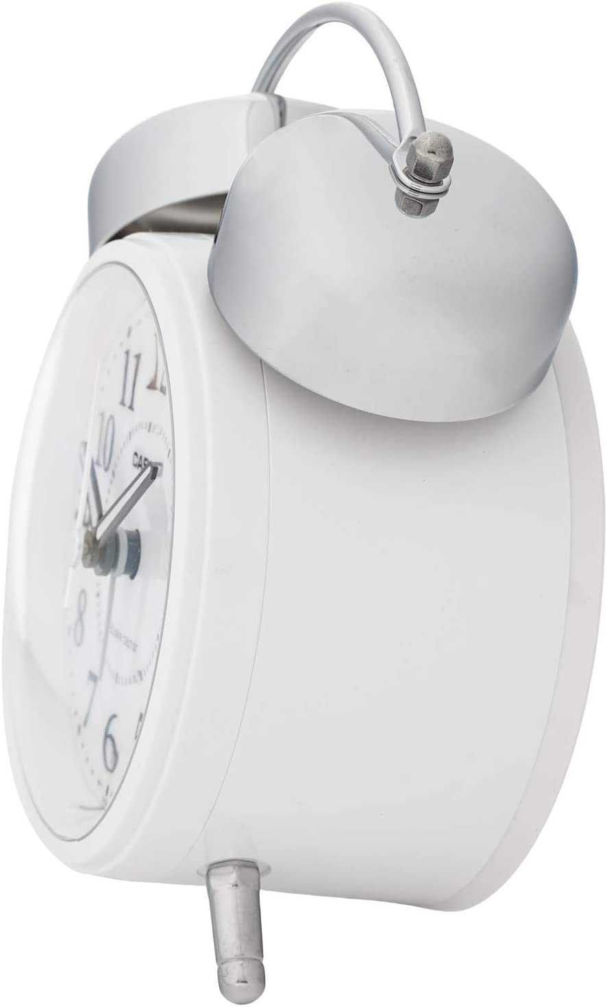 CASIO(カシオ) 目覚まし時計 大音量 電波 ホワイト アナログ ツインベル TQ-720J-7JF