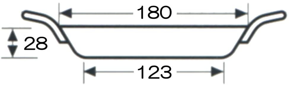 AG 鉄黒皮パエリア鍋 (両手) 18cm 913018